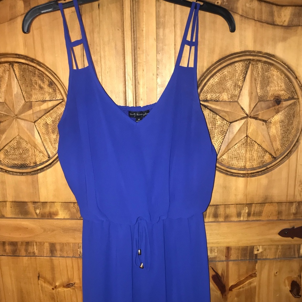 Blue loose dress